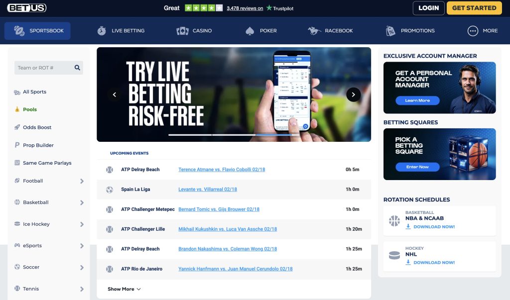 BetUS Sportsbook Online